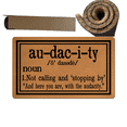thumbnail image 1 of Audacity Definition Doormat Welcome Front Door Mats for Enterway Mat Non Slip Resist Dirt Entry Rugs for Entrance Anti-Slip PVC Backing 17.5" x 29.5", 1 of 4