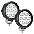 Audak 2Pcs 70W Spot STF9 Beam 6 Inch Round LED Work Light Driving