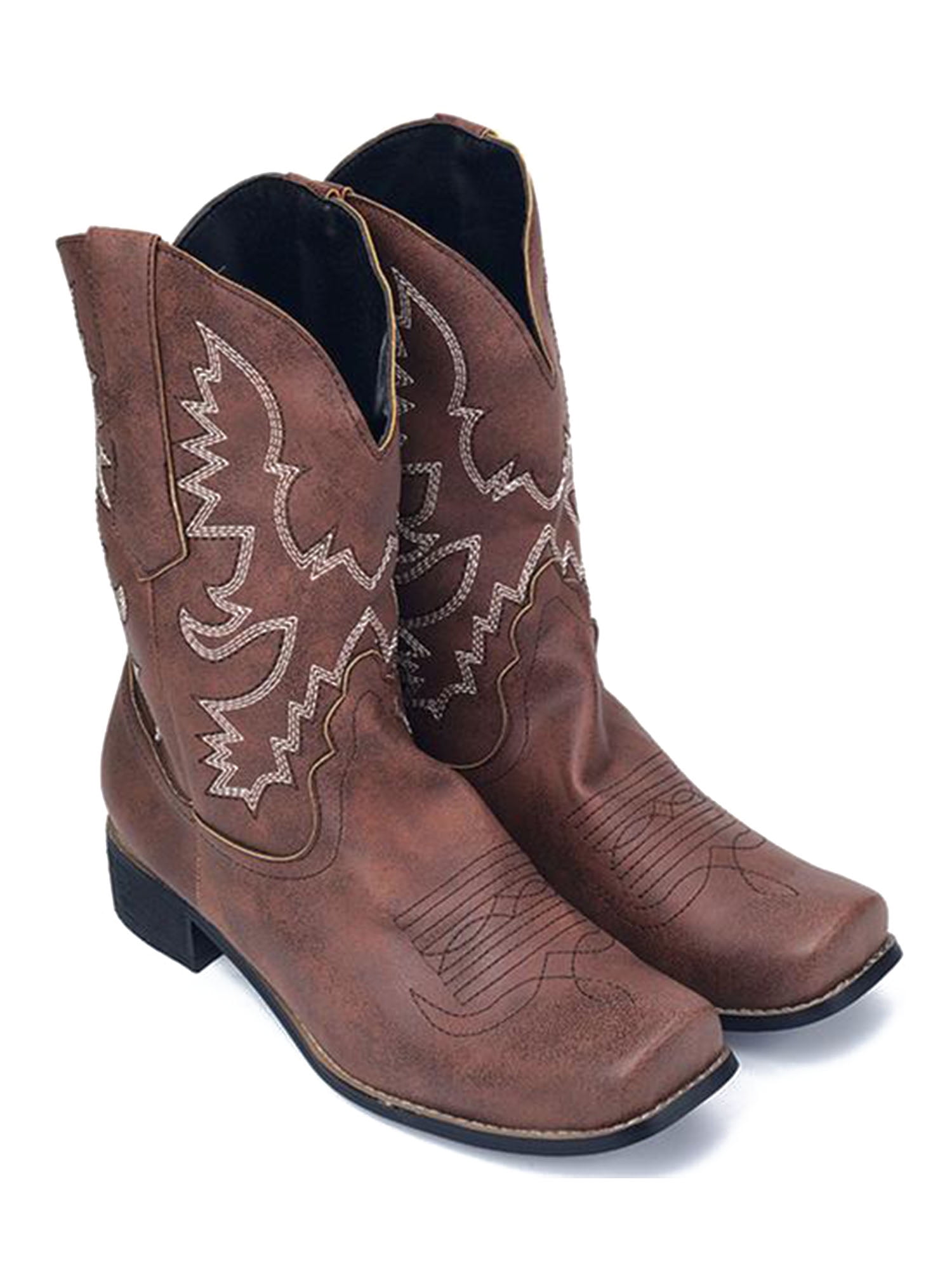 Women's low cheap heel western boots