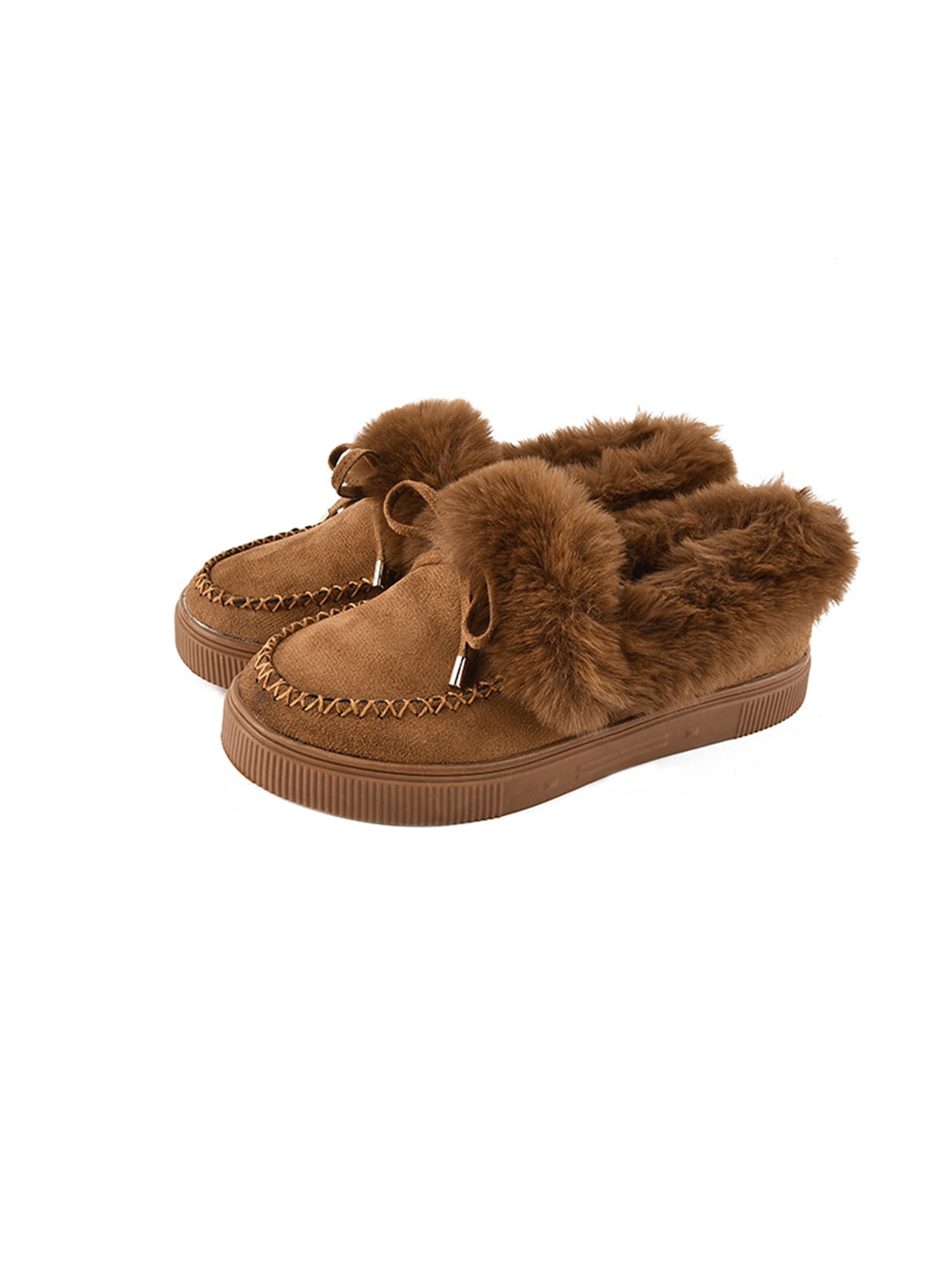Audeban Women Warm Lined Moccasin House Slipper Ankle Snow Boots