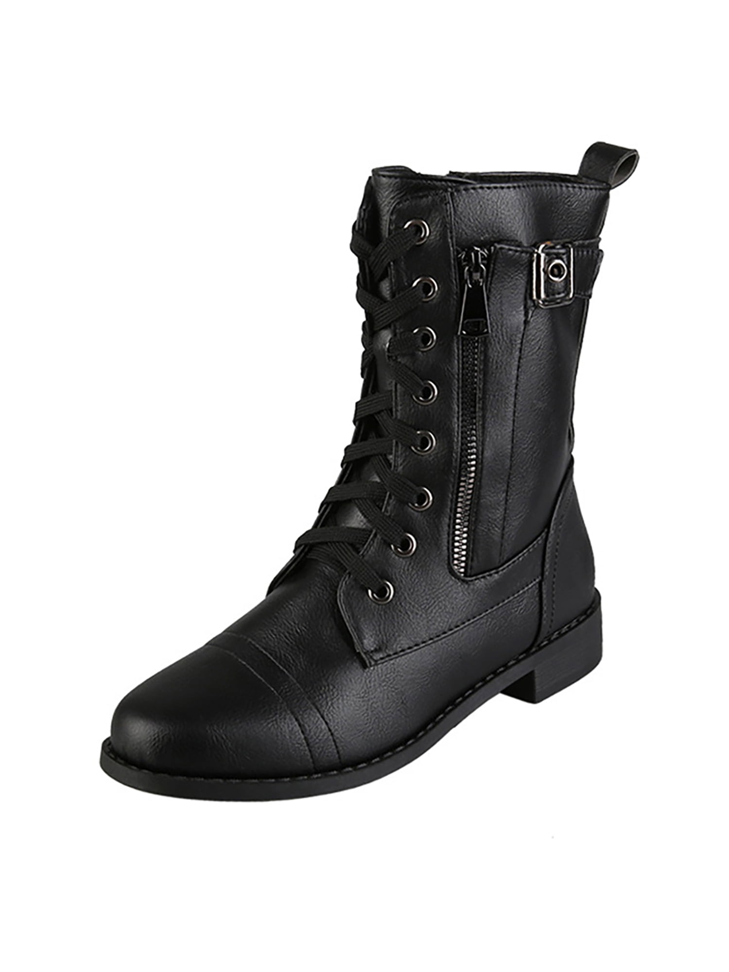 tillys SODA Lace Up Womens Heeled Combat Boots - BLACK - 377907100 | Tillys  | ShopLook