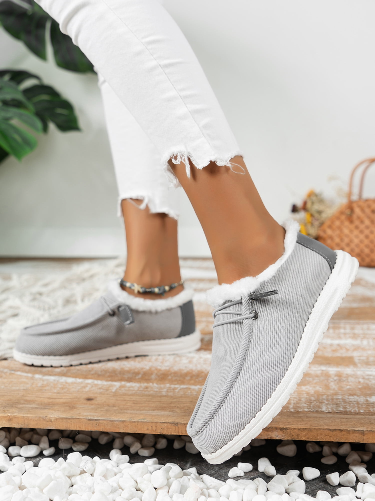 Audeban Womens Shoes Moccasins Extra Wide Loafers