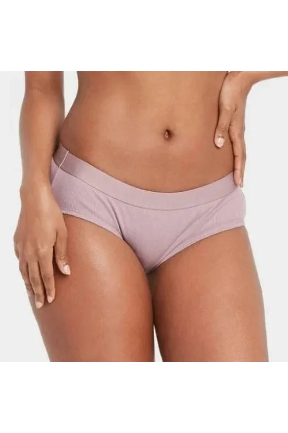 Auden Hipster Underwear Panties Womens Orchid Xs Cotton Ribbed A1019