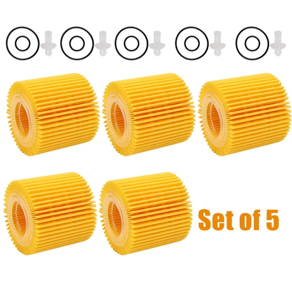 Audessy 5PCS Oil Filter 04152-YZZA6 For Toyota Corolla Prius Prius V C-HR Scion xD 1.8L