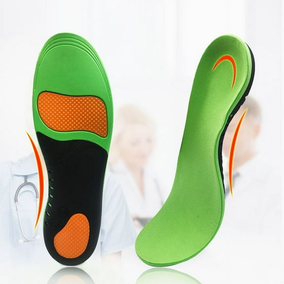 Audessy Athletic Running Insoles Orthotic Inserts Shoe Insoles With Arch Support Comfort Shoe Insoles Green L