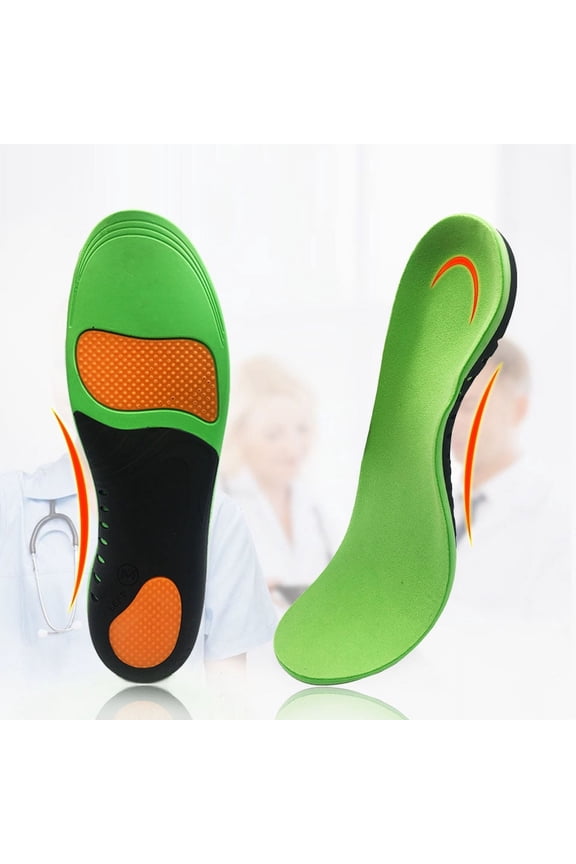 Athletic Running Insoles Orthotic Inserts Shoe Insoles With Arch Support Comfort Shoe Insoles Green L
