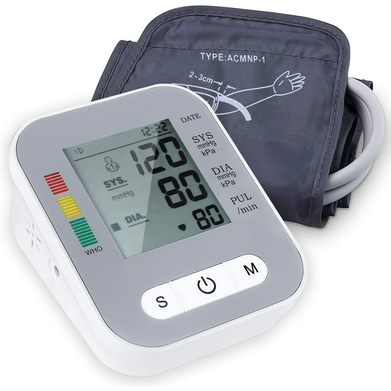 Automatic High Blood Pressure Monitor For Home Use BP Cuff Gauge Heart Rate  Test