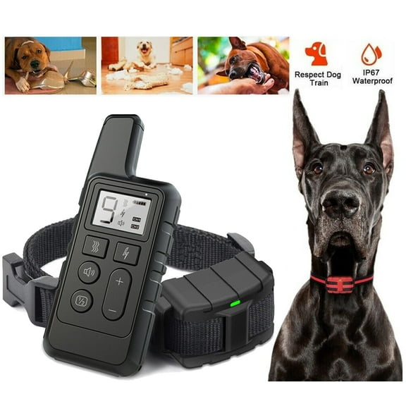 Audessy Dog Training Collar, Waterproof Shock Collars for Dog with Remote 1640 ft, 3 Training Modes, IPX7 Waterproof Electric Dog Collar for Small Medium Large Dogs, Black