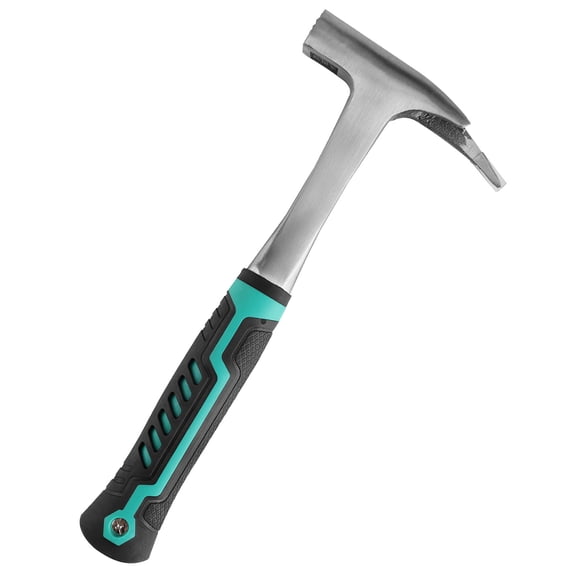 Audessy Rock Pick Hammer, 21 oz Chipping Brick Hammer with Rubber Grip for Geological Study and Rock Hounding