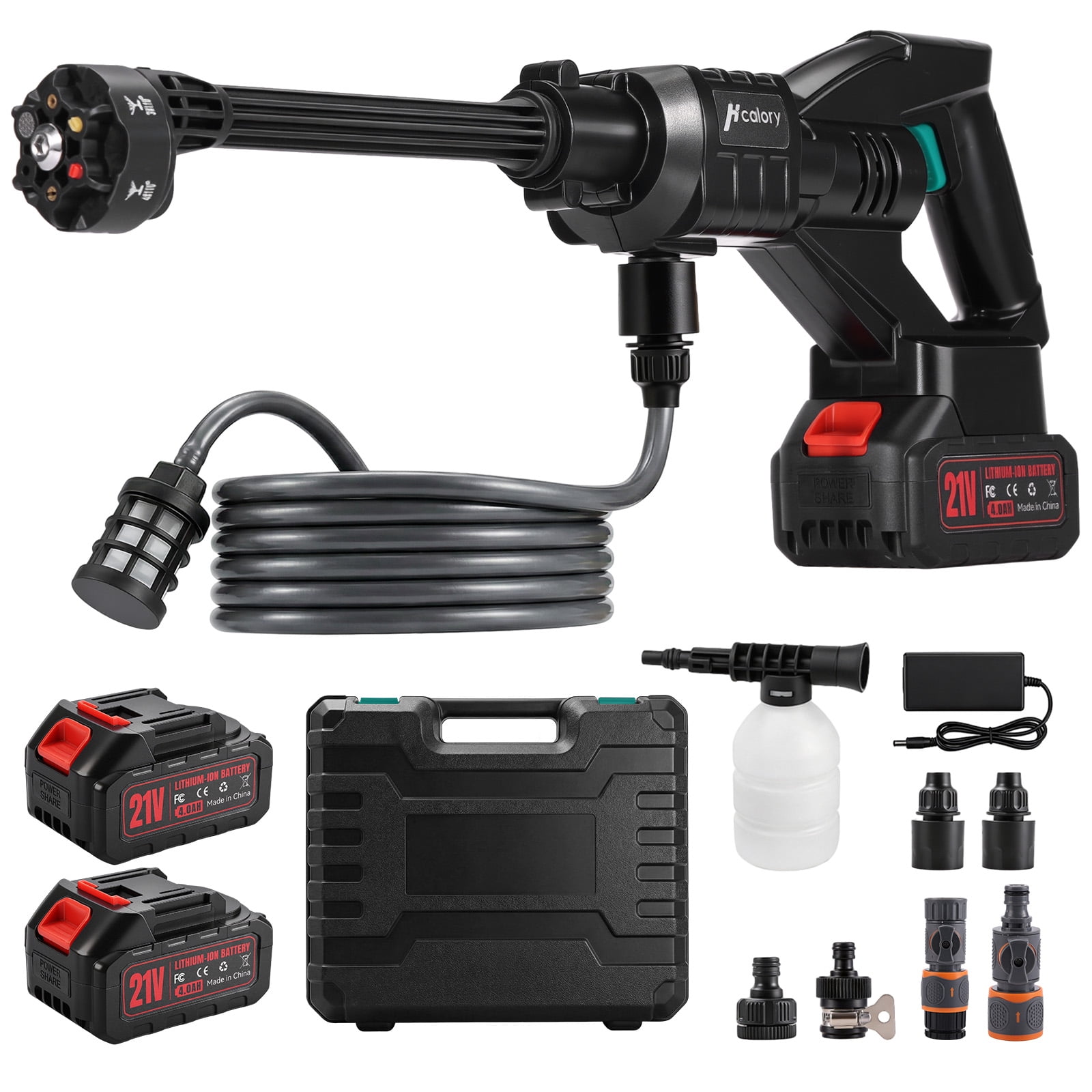 Audew (Andeman) 1000 PSI Cordless Pressure Washer - 6-in-1 Multipurpose Cleaner with 2x4Ah Batteries