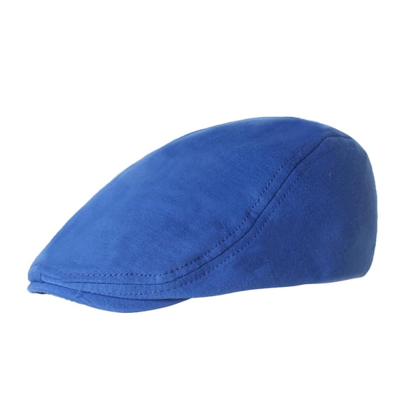 Audhol 1 Newsboy Mens Hat Cotton Soft Stretch Men Cap Cabbie Driving Hat for Men Blue
