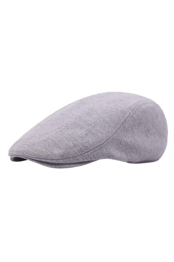 1 Newsboy Mens Hat Cotton Soft Stretch Men Cap Cabbie Driving Hat for Men Grey