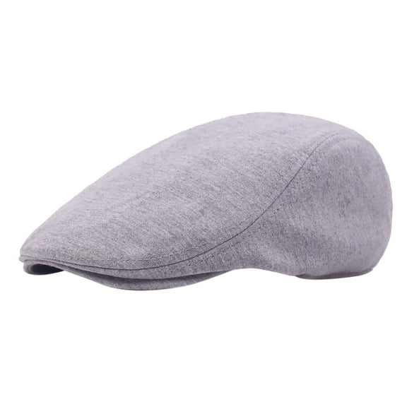 Audhol 1 Newsboy Mens Hat Cotton Soft Stretch Men Cap Cabbie Driving Hat for Men Grey