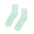 thumbnail image 1 of Audhol Ankle Socks for Women Women Fuzzy Fluffy Cozy Slipper Socks Warm Soft Winter Plush Home Sleeping Socks No Show Socks Womens Green One Size, 1 of 5