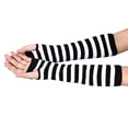 thumbnail image 1 of Audhol Arm Warmers! Fingerless Gloves Mitten Wh Long Knitted Hand Arm Wrist Warmer Winter Gloves Fingerless Gloves White One Size, 1 of 4