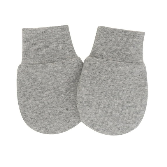 Audhol Baby Mittens Newborn Mittens infant Toddler Gloves No Scratch Mittens Unisex Cotton Gloves for 0-6 Months Boys Girls Warm Gloves for Women Grey One Size