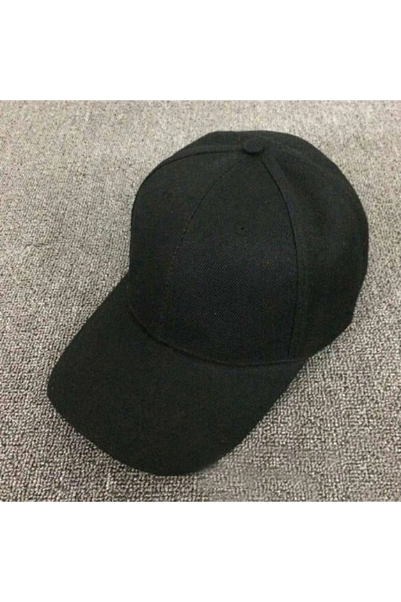 Baseball Cap Baseball Cap Blank Hat Solid Color Adjustable Hat Dad Hats Black One Size