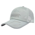 thumbnail image 1 of Audhol Baseball Cap Men Hat Hollow Brim Breathable Mesh Cap Outdoor Fishing Sunscreen Baseball Cap Sunshade Hat Gorras Para Hombres Grey One Size, 1 of 3