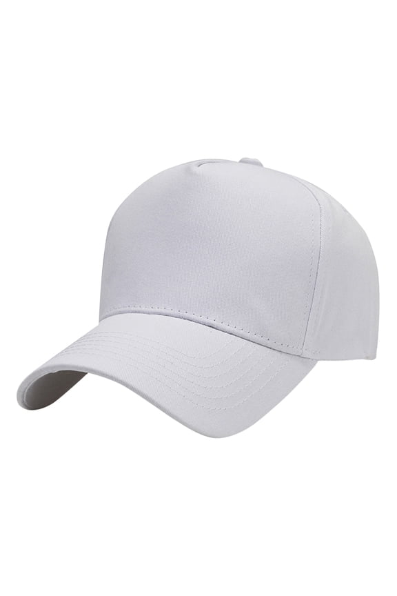 Baseball Cap Outdoor Sunshade Sunscreen Sun Hat Baseball Cap Men and Women Solid Color Cap Gorras Para Hombres White One Size