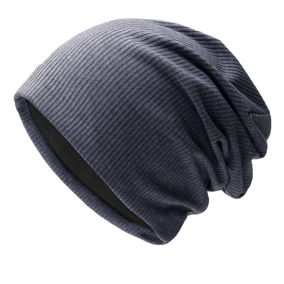 Audhol Beanie for Women Men's and Women's Lightweight Slouch Beanie Solid Color Knitted Hats Soft Hat for Autumn and Winter Cute Beanies for Women Blue One Size