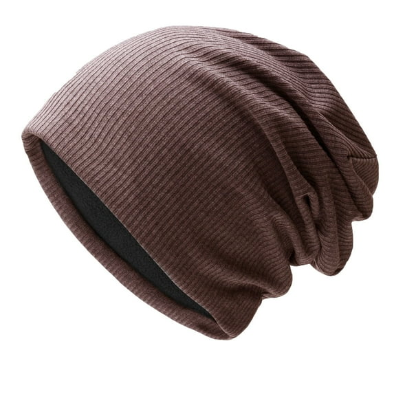 Audhol Beanie for Women Men's and Women's Lightweight Slouch Beanie Solid Color Knitted Hats Soft Hat for Autumn and Winter Cute Beanies for Women Coffee One Size