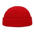thumbnail image 1 of Audhol Beanie for Women Fashion Unisex Keep Warm Winter Casual Knitted Hat Wool Hemming Hat Ski Hat Cute Beanies for Women Red One Size, 1 of 1