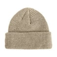 thumbnail image 1 of Audhol Beanie for Women Men's and Women's Winter Soft Warm Knitted Hats Cute Chunky Caps Warm Hats for Women Beige One Size, 1 of 4
