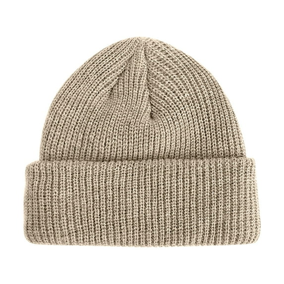 Audhol Beanie for Women Men's and Women's Winter Soft Warm Knitted Hats Cute Chunky Caps Warm Hats for Women Beige One Size