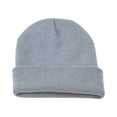 thumbnail image 1 of Audhol Beanie for Women Unisex Knitted Hat Autumn and Winter Couple Simple Pullover Hat Winter Beanie Grey One Size, 1 of 2