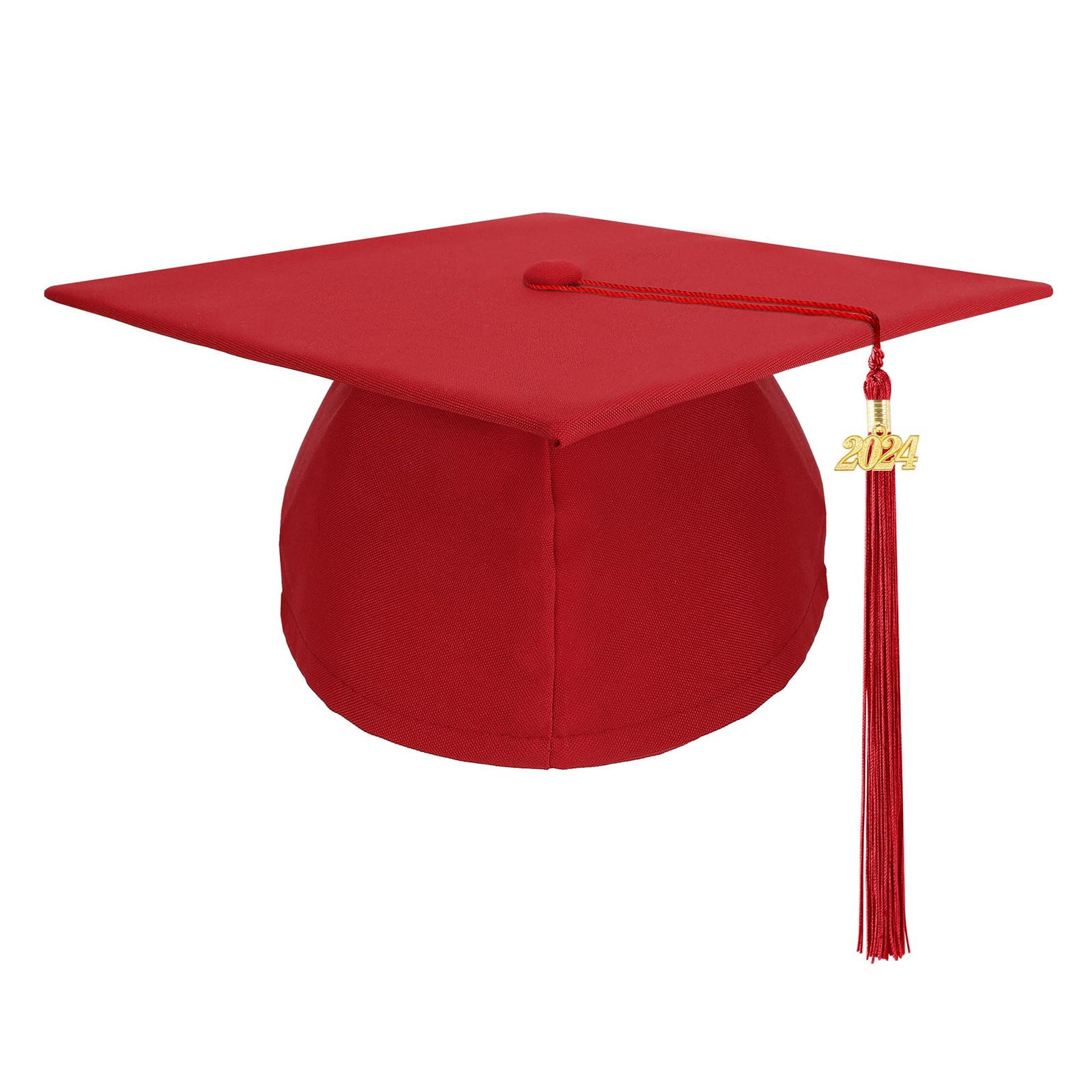 Audhol Berets Graduation Cap with 2024 Tassel Black Graduation Cap