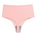 thumbnail image 1 of Audhol Body Shaper Tummy Control Panty High Waisted No Show Underwear for Women High High Waisted Thong Pink XL, 1 of 4