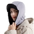 thumbnail image 1 of Audhol Bomber Hat Women's Foldable Handmade Ear Protection Warm Wool Cap Cotton Slouchy Hat Knitted Hat Windproof Cold Sweat Hat Hunting Hat A One Size, 1 of 6