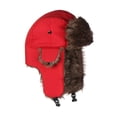thumbnail image 1 of Audhol Bomber Hats Hat Women'S Winter Cycling Warm Winter Windproof Ear Protector Caps Cold Proof Windscreen Hat Cotton Lei Feng Hat Men Soft Stylish Winter Hat Red One Size, 1 of 5