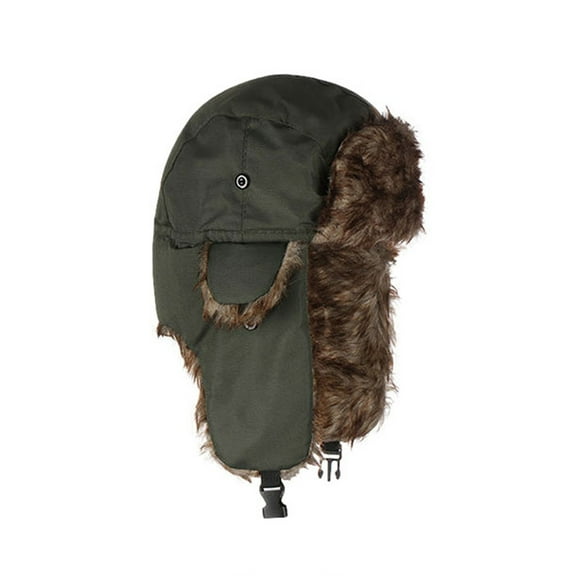 Audhol Bomber Hats Hat Women'S Winter Cycling Warm Winter Windproof Ear Protector Caps Cold Proof Windscreen Hat Cotton Lei Feng Hat Men Soft Stylish Winter Hat Green One Size
