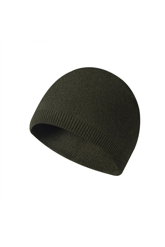 Bomber Hats Men'S And Women'S Fashionable Warm Knitted Hat Small Woolen Hat Casual Hat Soft Stylish Winter Hat Army Green One Size