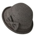 thumbnail image 1 of Audhol Bomber Hats Women's Autumn and Winter Dome Casual Fisherman Pot Hat Small Bowler Hat Hat Coffee M, 1 of 3