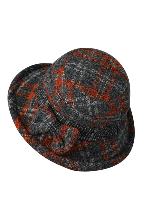 Bomber Hats Women's Autumn and Winter Dome Casual Fisherman Pot Hat Small Bowler Hat Hat orange M