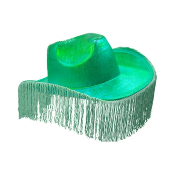 Audhol Bomber Hats Women's Big Brim Cowboy Hat Western Bowler Hat Hat Green One Size