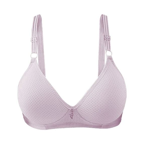 Audhol Bra for Older Women! Bras for Women Push Up Wireless Solid Color Underwear Adjustable Breathable Comfort Support Anti Drop Bra Push Up Bras for Women Grey L