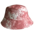 thumbnail image 1 of Audhol Bucket Hat Neutral Printed Double Sided Wearable Bucket Hat Tie Dye Printed Fisherman'S Hat Sun Visor Sun Hats for Women Pink M, 1 of 5