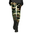 thumbnail image 1 of Audhol Camo Leggings Women's Autumn and Winter Camouflage Leggings Artistic Printed Soft Stretchy Pants for Women Yoga Pants Women Green M, 1 of 5