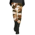 thumbnail image 1 of Audhol Camo Pants Women Women's Autumn and Winter Camouflage Leggings Artistic Printed Soft Stretchy Pants for Women Camo Leggings for Women Khaki 2XL, 1 of 4