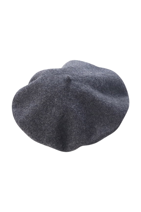 Classic French Beret Hats Women'S Autumn And Winter Fashion New Casual Wool Knitted Beret Artist Beret For Women Girls Winter Dark Gray One Size