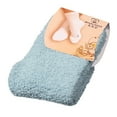 thumbnail image 1 of Audhol Clearance! Comfort Running Socks Home Women Girls Soft Bed Floor Socks Fluffy Warm Winter Pure Color Blue, 1 of 2