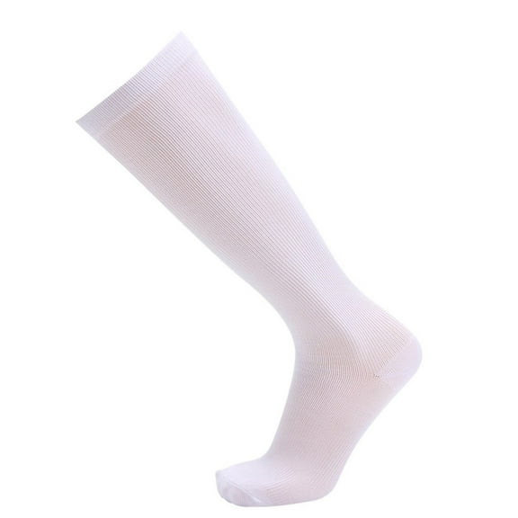 Audhol Clearance! Stockings 1Pair Unisex Compression Long Socks Women Men Pure Color Leg Socks White L