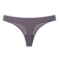 thumbnail image 1 of Audhol Cotton Thongs for Women! Womens Underwear Cotton Bikini Panties Lace Soft Hipster Panty Ladies Stretch Full Briefs Underwear Women Pack Coffee L, 1 of 6