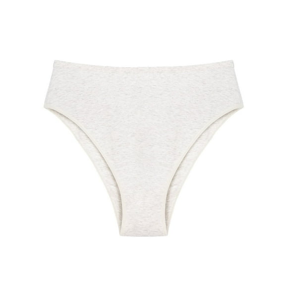 Audhol Cotton Underwear for Women! Large Size Panties Female Cotton Half Hip High Waist Solid Color High Open Ladies Triangle Plus Size Underwear for Women Grey XL