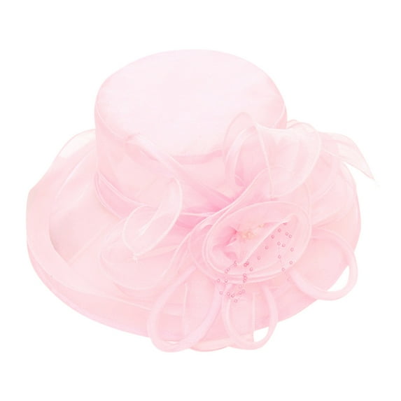 Audhol Derby Hats Women's Church Kentucky Daily Cap Fascinator Bridal Tea Party Wedding Hat Vintage Hat Pink One Size