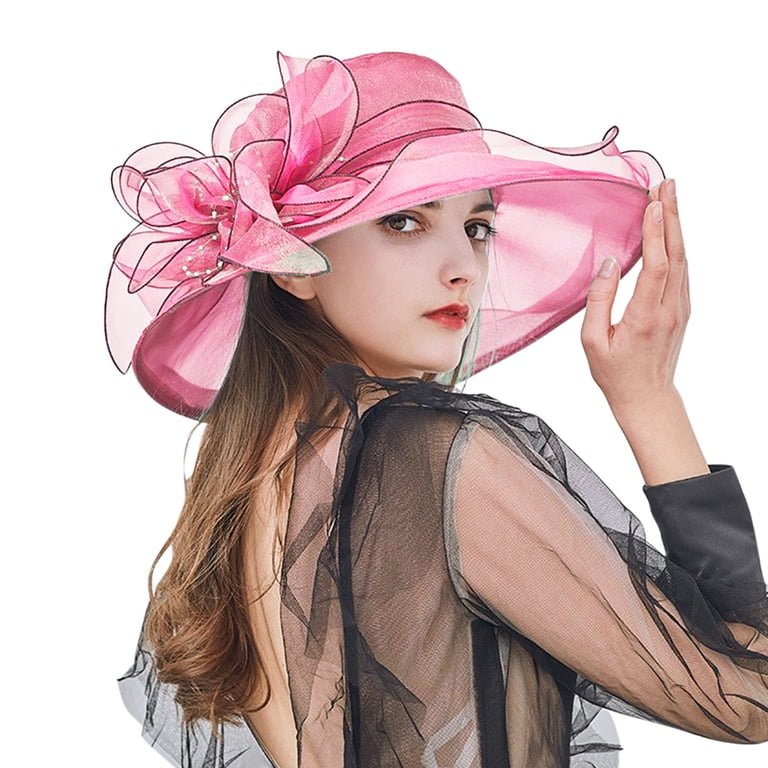 Hot pink vintage sun hat s-l400.jpg main image 2