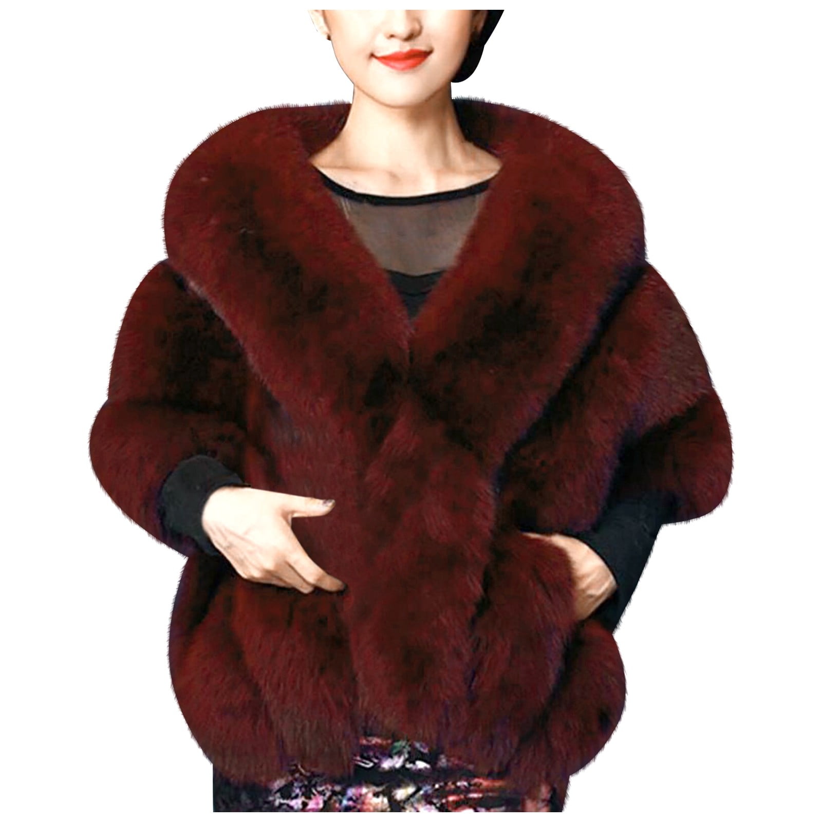Audhol Fur Shawl Fashion Elegant Bridal Wedding Faux Plush Long Shawl Stole Wrap Scarf Keep Warm Clothing Accessories Scarf Blanket Scarf Wine One Size - Walmart Business Supplies Audhol Fur Shawl Fashion Elegant Bridal Wedding Faux Plush Long Shawl Stole Wrap Scarf Keep Warm Clothing Accessories Scarf Blanket Scarf Wine One Size - Walmart Business Supplies